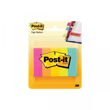 3M Page Marker 0.5" x 1.75" Neon 6705AN