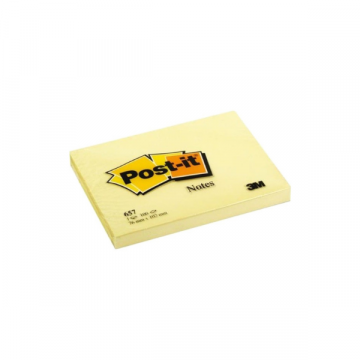 3M Post-It Note 3x4 inch Canary Yellow 657