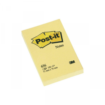 3M Post-it Notes Yellow 2X3 inch 656CY